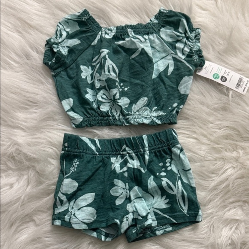 Carters Baby 2-Piece Floral Cotton Outfit Set